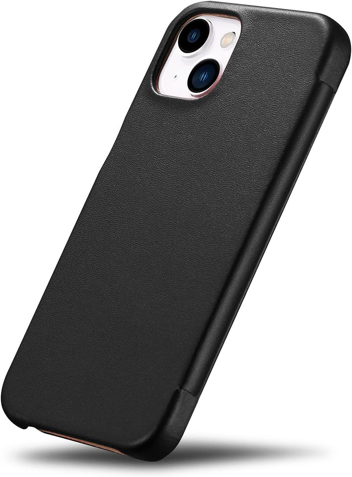 Mobiskin Hülle kompatibel mit Apple iPhone 13 (6,1 Zoll), Handyhülle mit echtem Leder, Case, Schutzh