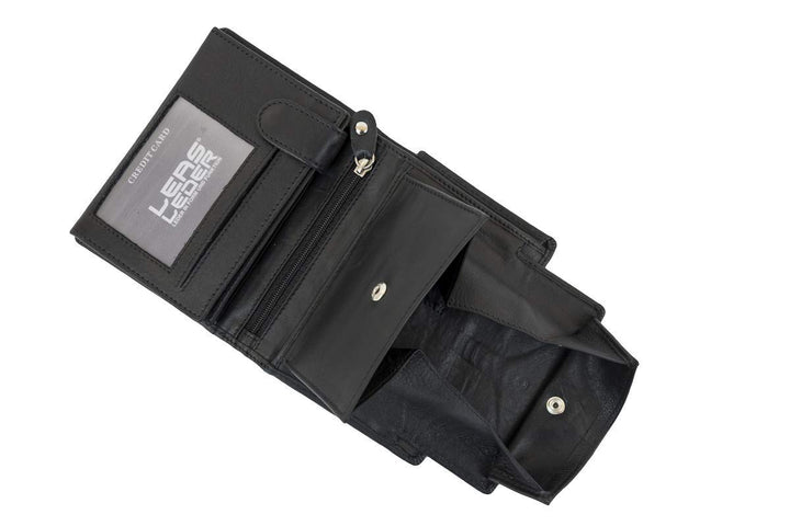 LEAS Wiener-Kombibörse RFID Schutz mit Geheimfach im Scheinfach und XXL Kleingeldfach Echt-Leder, sc