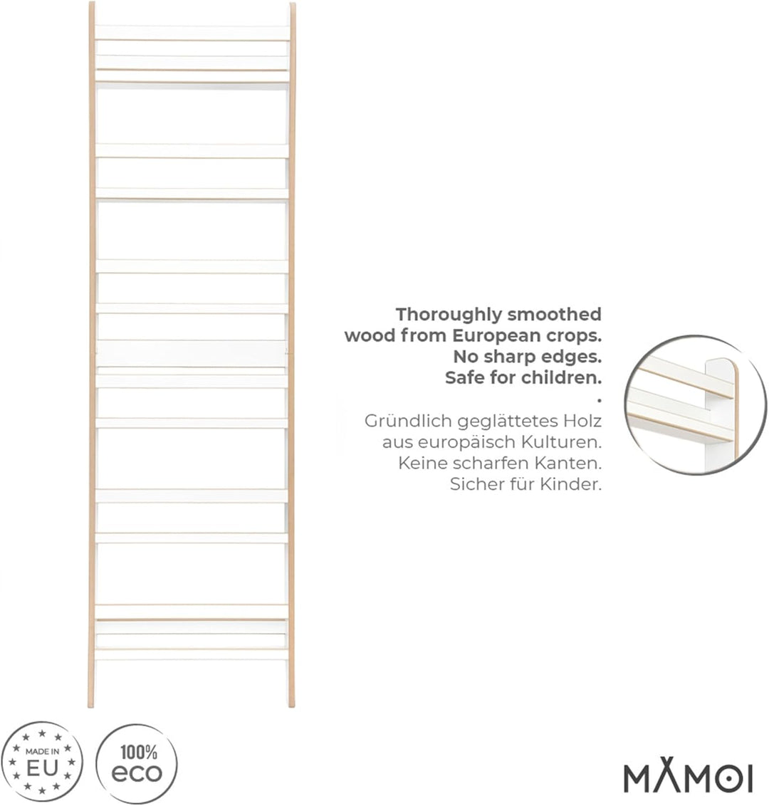 MAMOI® Kinderbücherregal aus Holzwerkstoff – Bücherkiste, Kinderbücherregal, Bücherregal für Kinderz