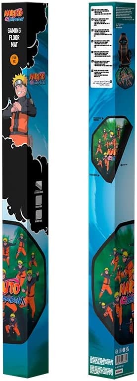 Konix Naruto Shippuden Gaming Bodenmatte 98 x 98 cm für Bürostuhl - Rutschfester Belag - Motiv Mehrf