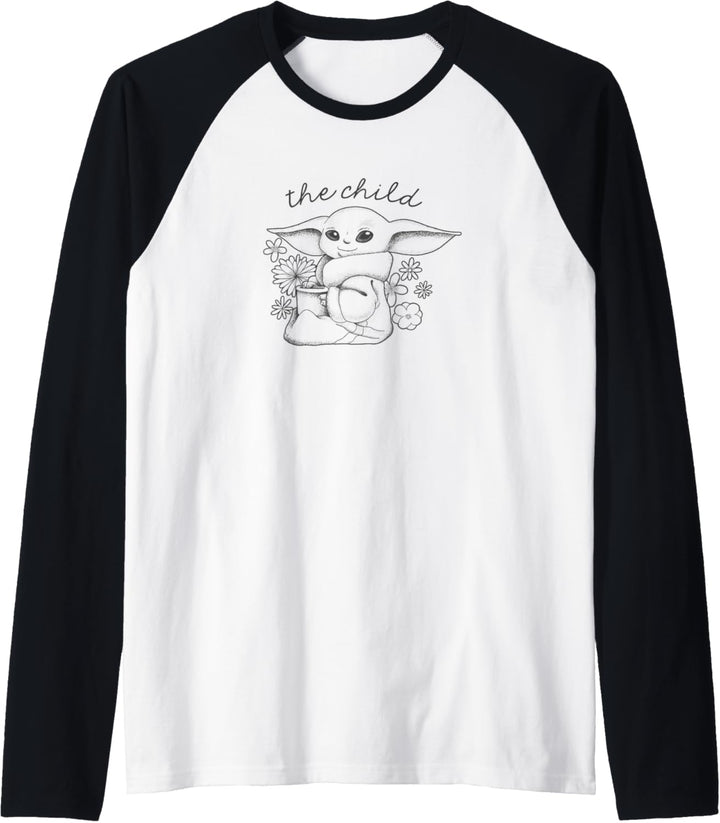 Star Wars The Mandalorian Flower Child Raglan