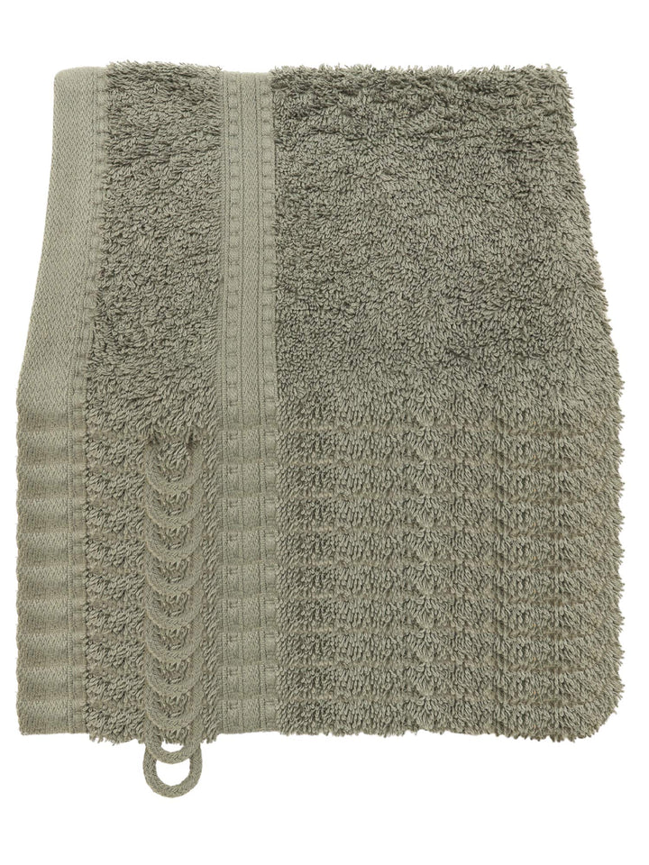Julie Julsen Bio Waschhandschuh-Set 10 STK. 15x21 Silbergrau 100% Baumwolle Frotte 550g/m² Silbergra