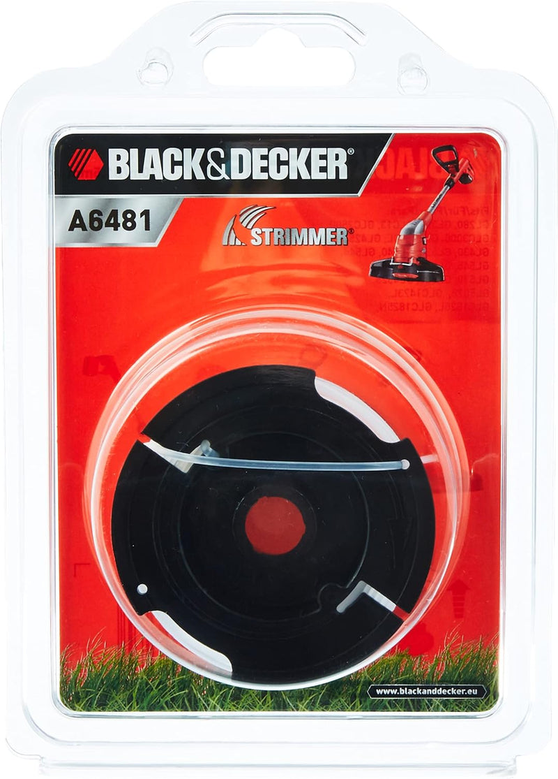 Black+Decker Reflex Akku-Rasentrimmer STC1820PCB, schwarz orange + vollautomatische Einzelfadenspule