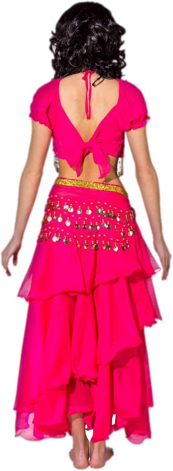 Kostüm Bauchtänzerin pink Einhgr. Fasching Orient Bollywood Märchen
