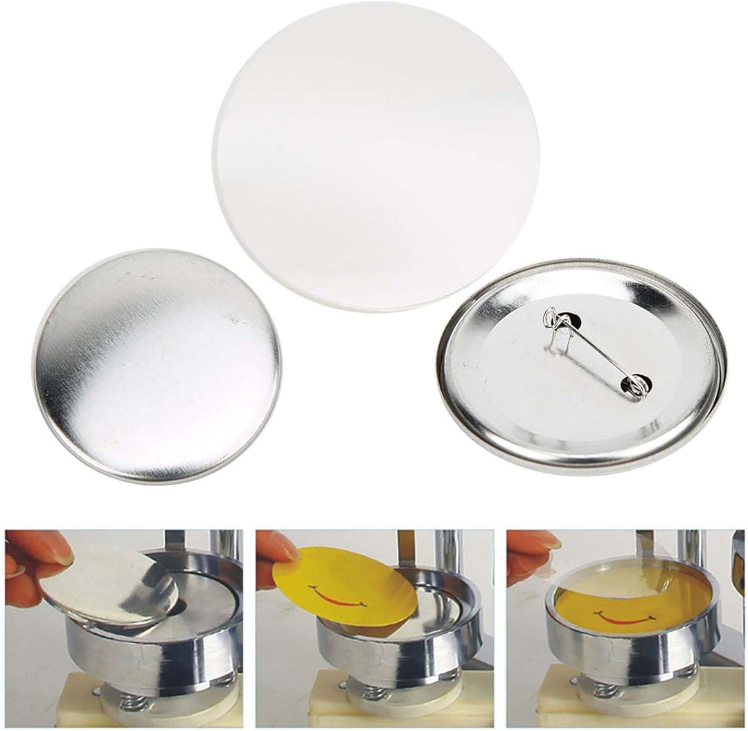 100 Stück Button Badge Parts Set 56mm Badge Pin Button Teile Badge Making Supplies DIY Kunsthandwerk