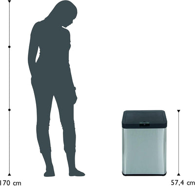 Echtwerk Sensor-Abfalleimer, Mülleimer Sensor, Touchless Abfalleimer, elektrischer Müllbehälter, Inf
