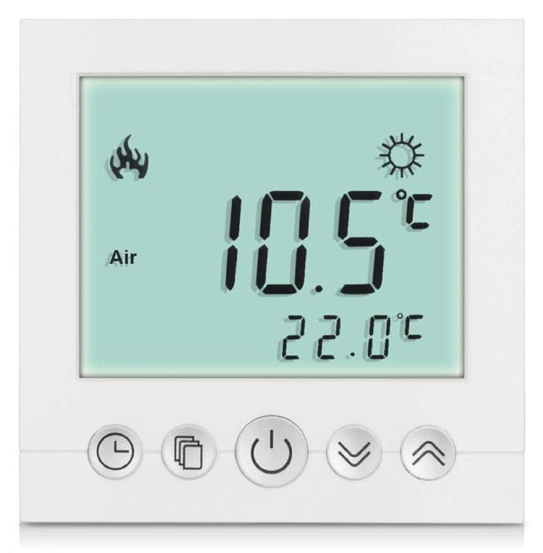 SM-PC®, Digital Thermostat Raumthermostat Fussbodenheizung Wandheizung LED weiss #a31