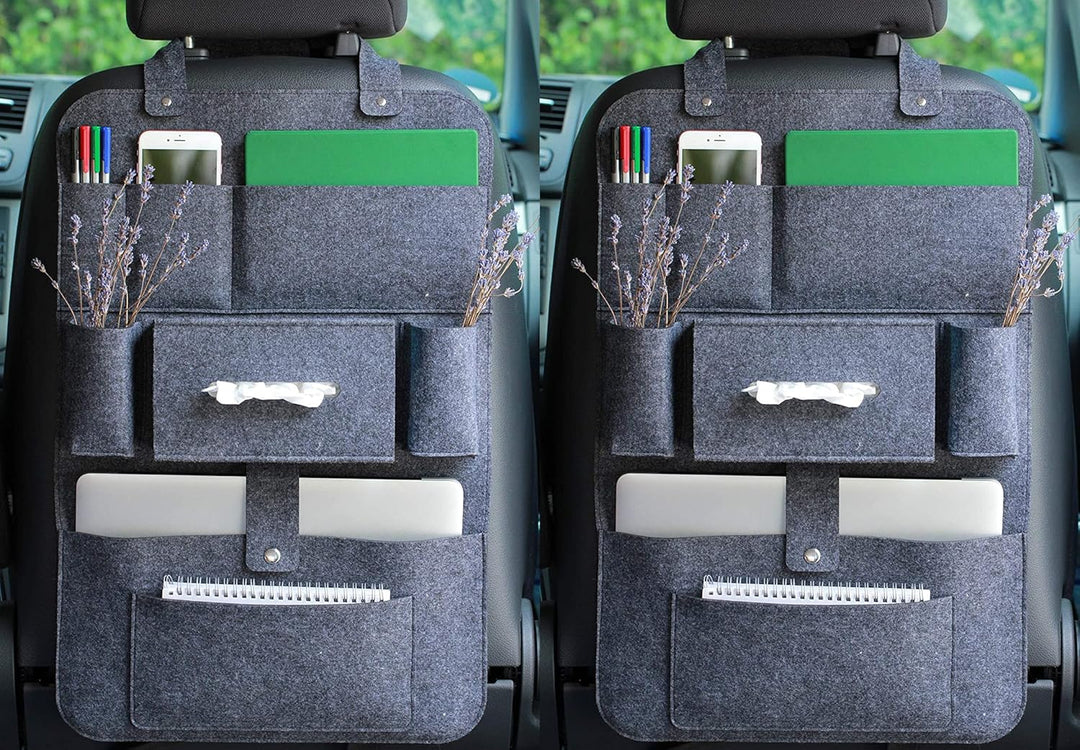 Lucky Sign Auto organizer Rückenlehnenschutz multi Staumöglichkeiten Wohnmobil Zubehör Innenraum, 62