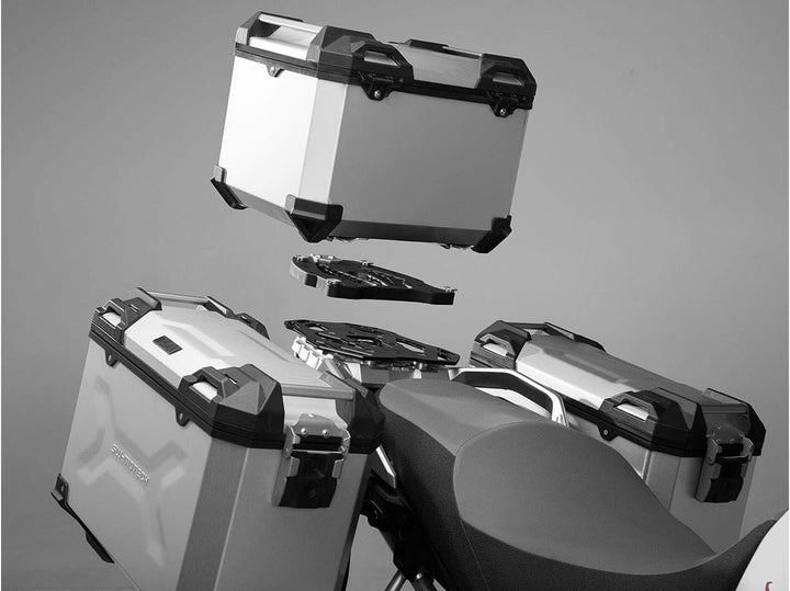SW-MOTECH TRAX ADV Aluminium Topcase 38L, Silbern.
