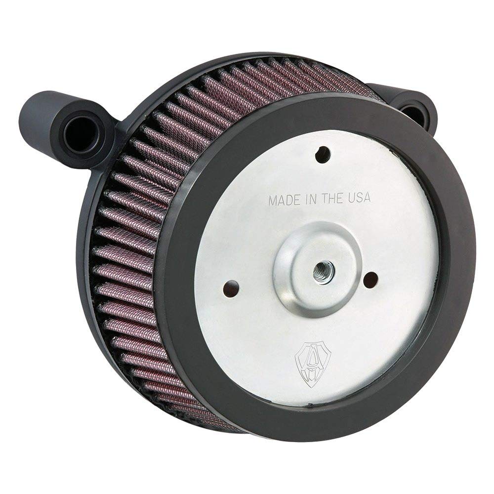 Arlen Ness 18-829 Black Big Sucker Performance Luftfilter-Set Schwarz, Schwarz