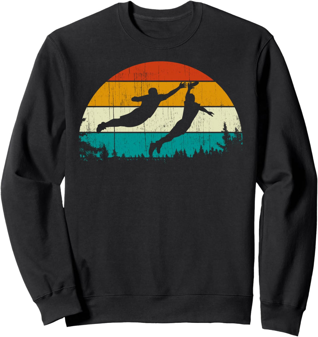 Vintage Retro Style Pine Tree Flying Disc Sports Disc Golf Sweatshirt