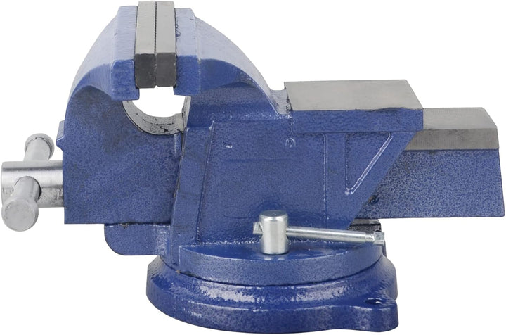 DAYUAN Schraubstock Drehbar 4'' 110MM Backenbreite Tischschraubstock mit Amboss 360° Drehbar Gusseis