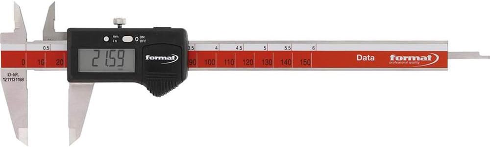 Format 7640201200 Pocket Fuss König Digital 150 mm mit Kabel