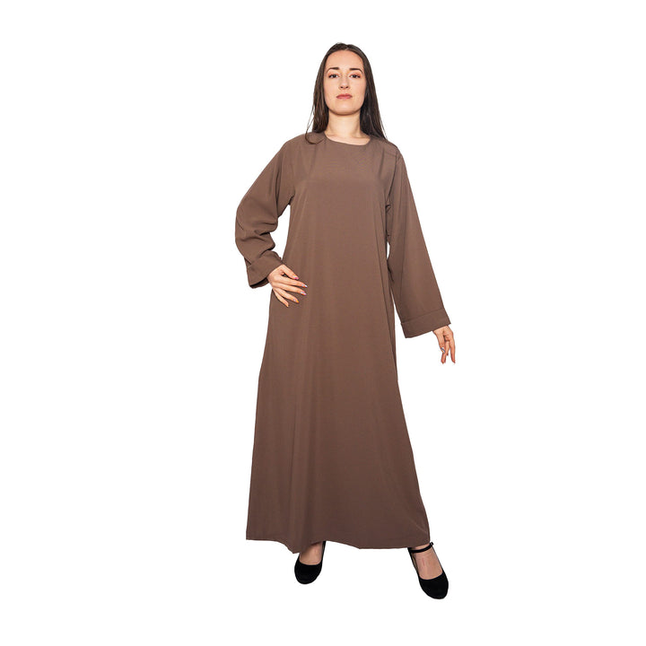Muslim Addict Kleid Abaya aus weichem Polyester, 145 cm – moderner und bequemer Stil Einheitsgrösse