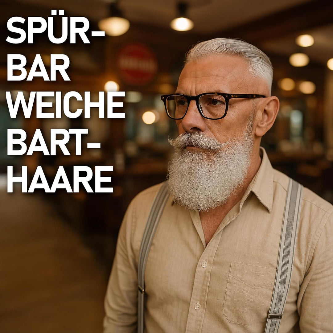 SILKCLAY Amber Bartöl und Gesichtshautöl Beard Oil aus 6 Ölen nährt und revitalisiert 30 ml Zedernho