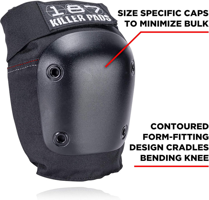 187 Fly Knee Pads Black-XS