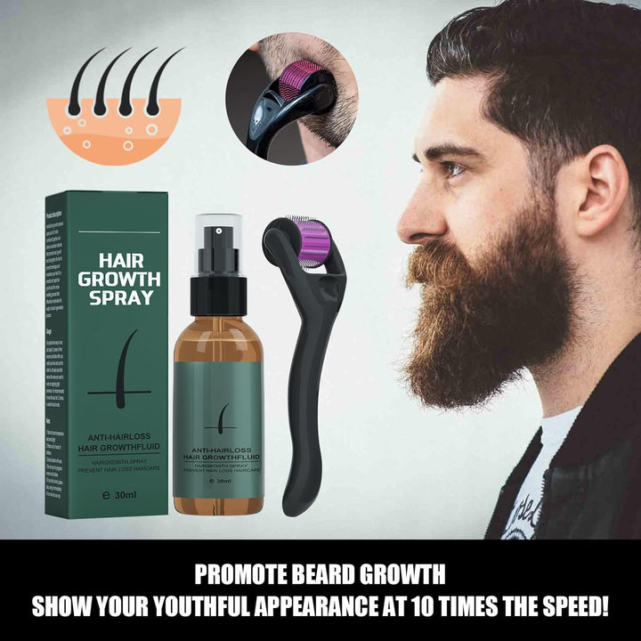 Pemarlis 30ml Haarwachstum Spray,Bartspray zur Bartpflege und Förderung des Bartwuchses,Bartwachstum