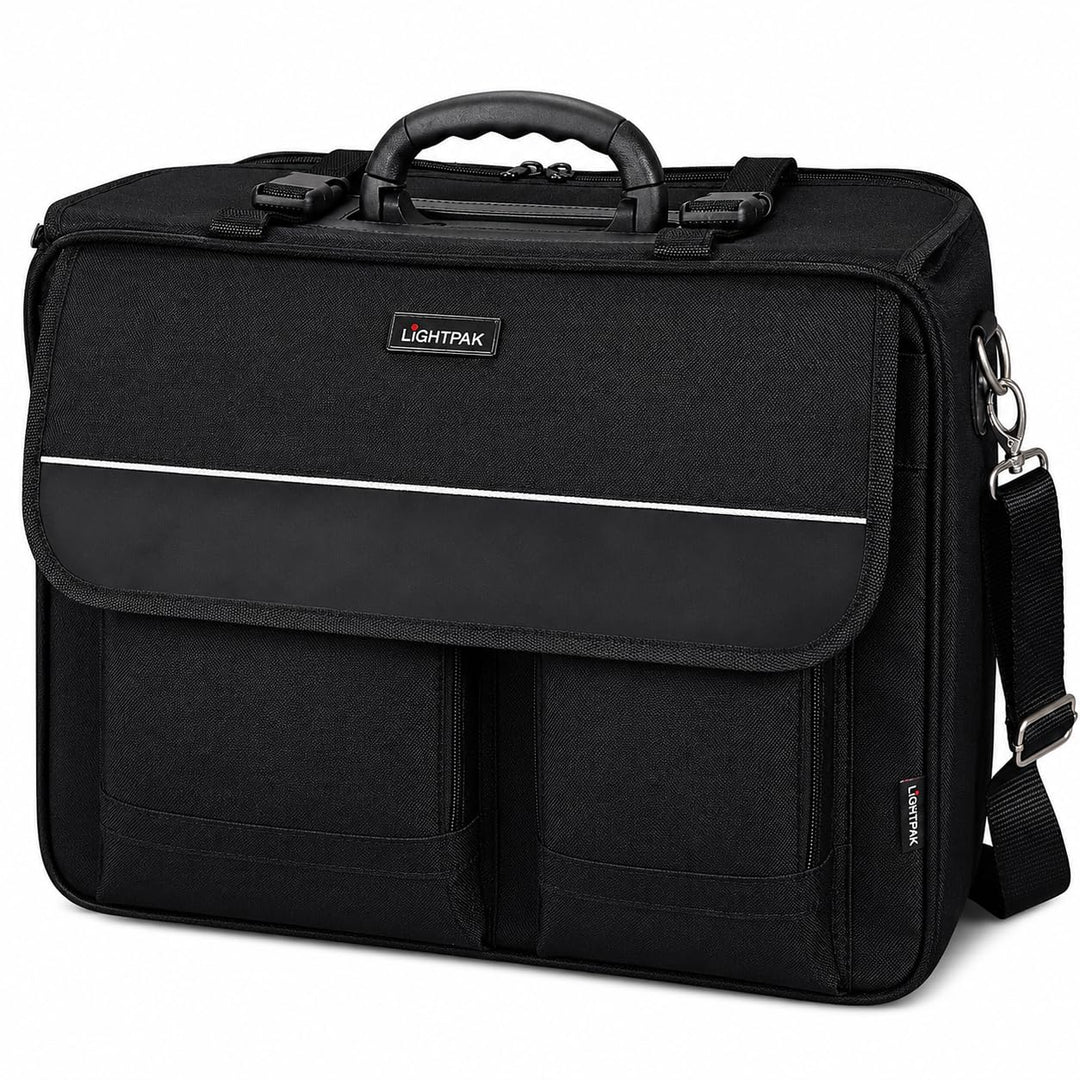 Lightpak Koffer Lightpak 46008 - The Flight Pilotenkoffer, aus Polyester, Schwarz 45 x 34 x 20 cm, 1