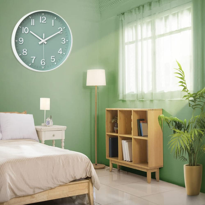 HZDHCLH Funkuhr 30 cm Grosses Ziffernblatt Wanduhr Geräuschlos,Geeignet für Schule, Zuhause, Wanddek