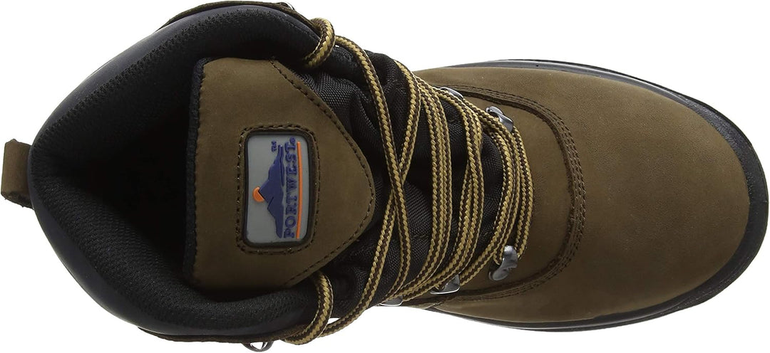 Portwest Steelite All-Wetter Stiefel S3 WR, Grösse: 38, Farbe: Braun, FW57BRR38