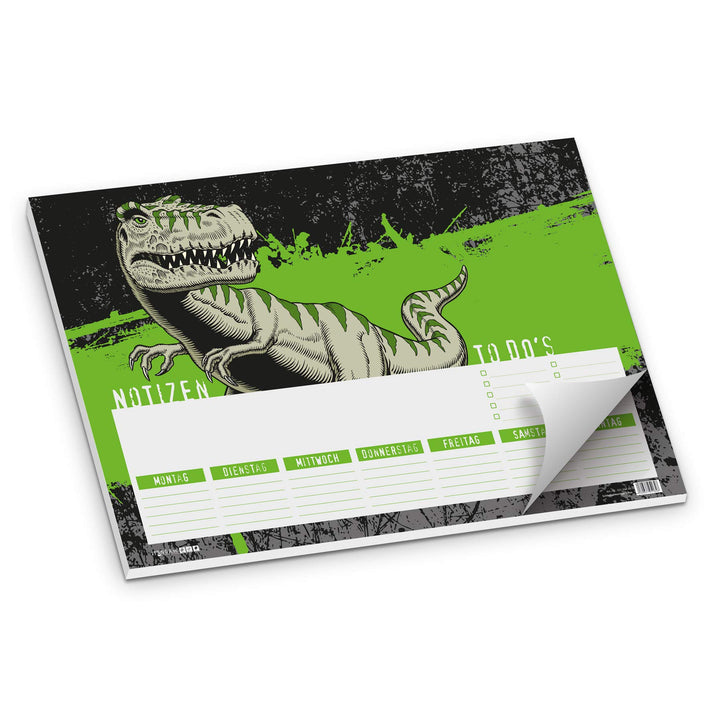 itenga Schreibtischunterlage T-Rex Schule Schulbedarf Schreibtisch Malunterlage Notizen DIN A3 Schre