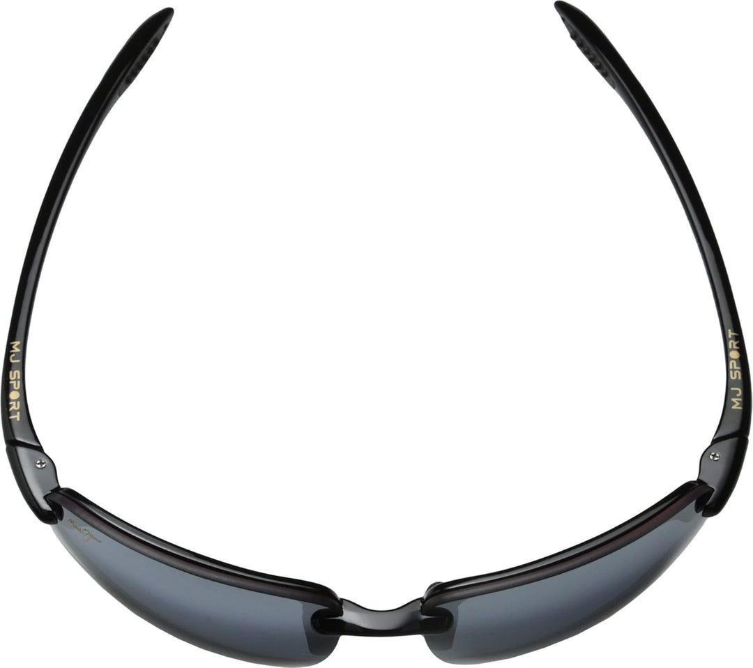 Maui Jim Unisex Ho'okipa Sunglasses Einheitsgrösse Gry Hookipa Gloss Black, Einheitsgröße