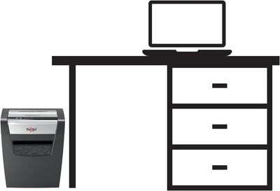 Rexel Aktenvernichter Momentum Slimline X312-SL, Partikelschnitt, 13-12 Blatt A4 (70-80 g/m²) Kapazi