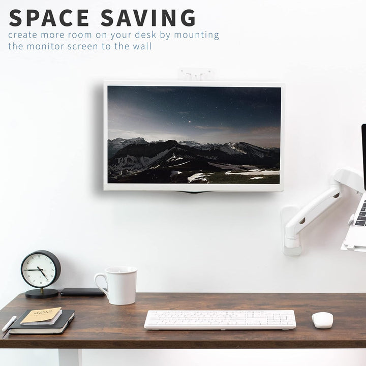 VIVO Wandhalterung für stehende Arbeitsplätze, höhenverstellbar, für 1 Bildschirm mit max. VESA 100