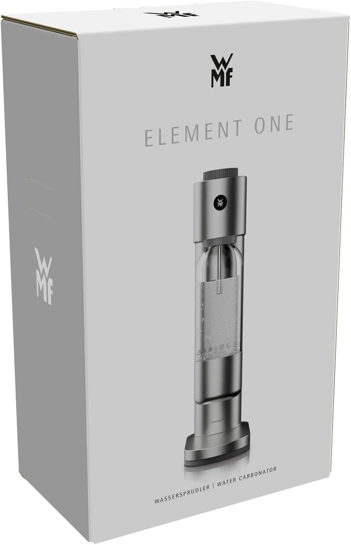 WMF Element One Wassersprudler – vollautomatische Edelstahl Sprudelmaschine mit 3 Graden, platzspare