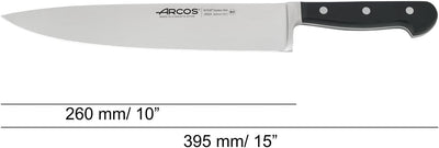 Arcos 255300 Serie Clasica - Kochmesser - Klinge aus Nitrum geschmiedetem Edelstahl 260 mm - HandGri