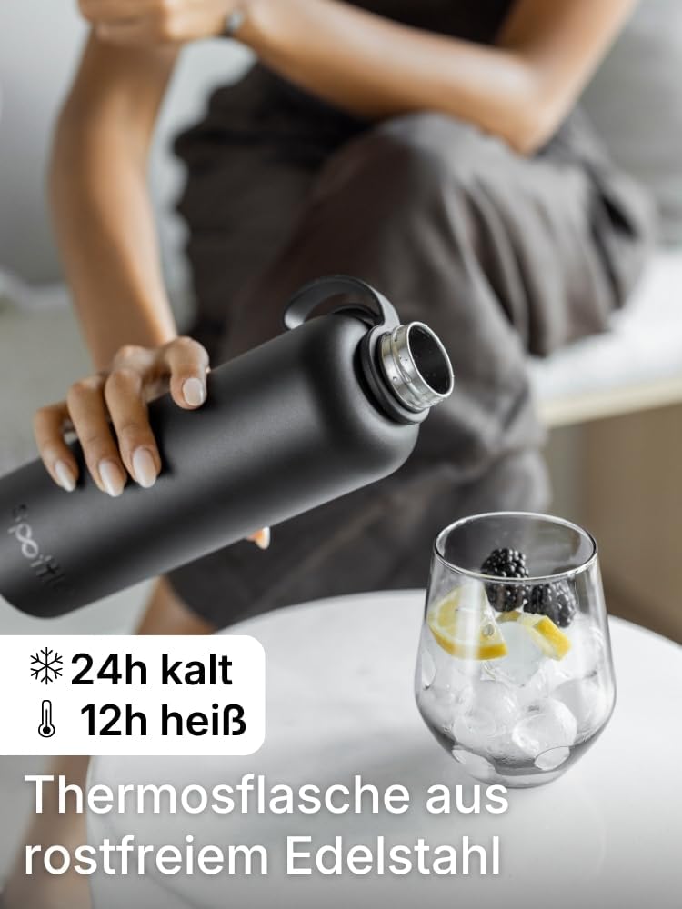 spottle Edelstahl Trinkflasche 1,5Liter – Thermosflasche aus Metall, doppelwandig, vakuumisoliert, K