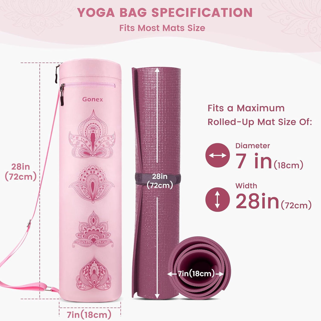 Gonex Yogatasche, Yogamatte Tasche Durchgehender Reissverschluss für Robuste wasserdichte Yogamatten