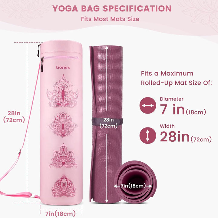 Gonex Yogatasche, Yogamatte Tasche Durchgehender Reissverschluss für Robuste wasserdichte Yogamatten