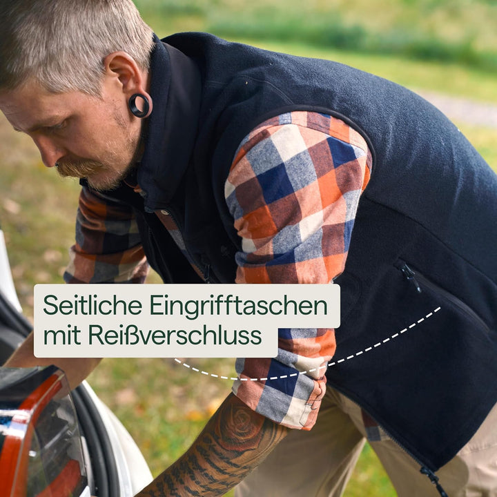 Pinewood Fleece Weste für Herren. Zum Wandern, Trekking, Jagd, Hundesport und vielen Outdooraktivitä