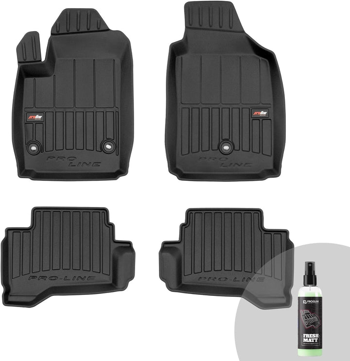 FROGUM ProLine 3D Gummimatten Exklusiven Auto Fussmatten Autofussmatten für FIAT 500e I 2015-2020 |