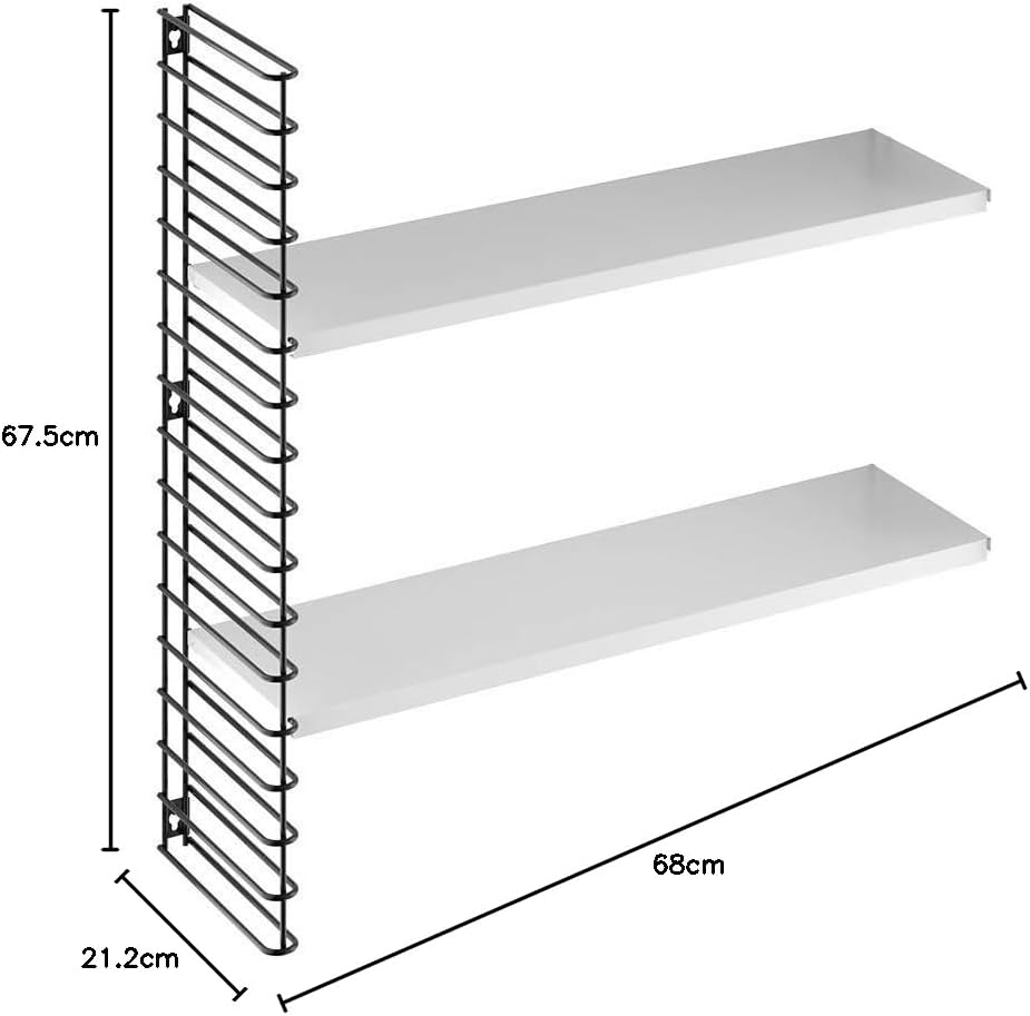 Tomado Zeitloses und modulares Wandregal, 68x21x68 cm