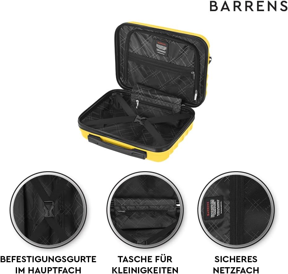 BARRENS Kosmetiktasche | Reiseetui mit Griff | Handgepäck | Zur Befestigung am Koffer oder zum Trage