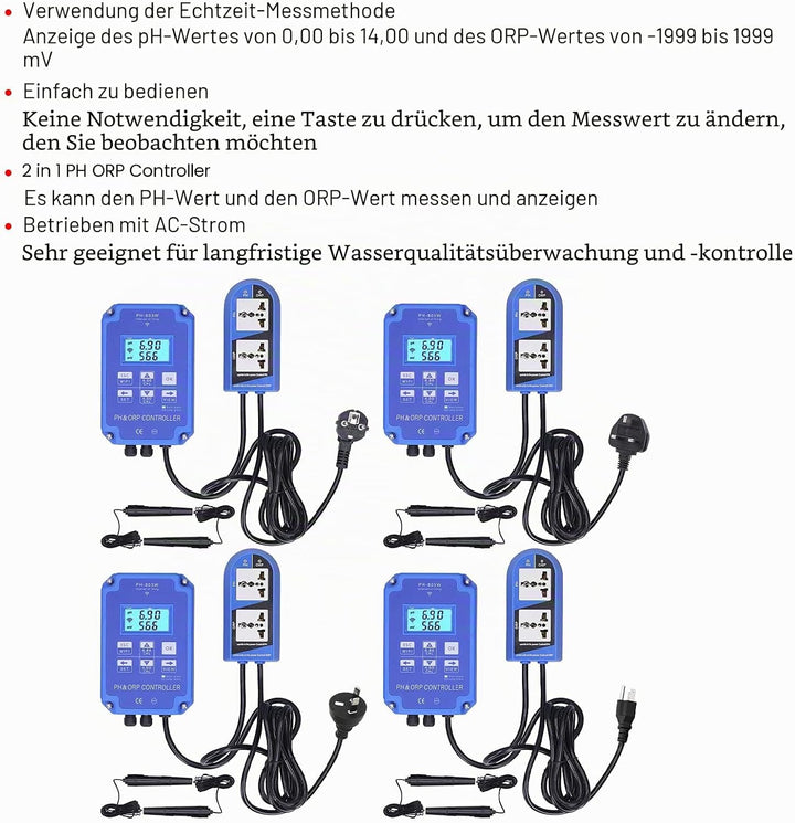Redox Controller PH803W für Wassertests mit mehreren Parametern zur Langzeitüberwachung der Wasserqu