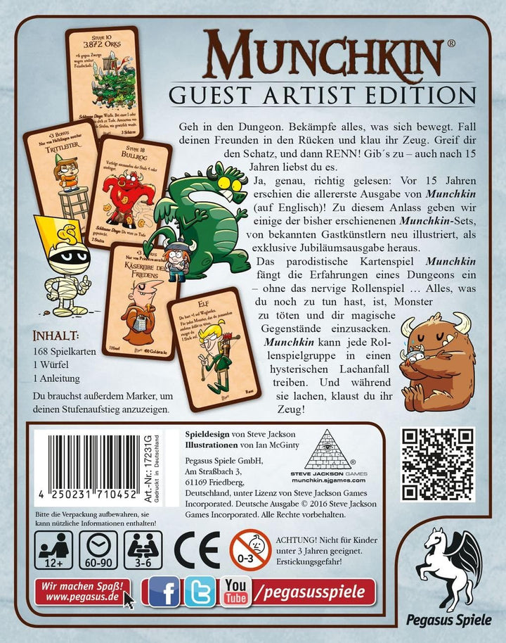 Pegasus Spiele 17231G - Munchkin Guest Artist Edition, McGinty-Version