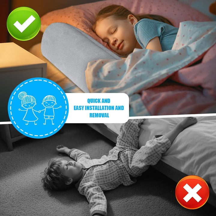 Aufblasbarer Rausfallschutz Bett Reise, Bettgitter Bettkantenschutz für Kinderbett, mit Handpumpe, S