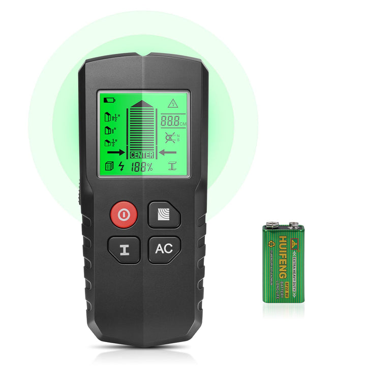 Leitungssuchgerät 5 in 1 Ortungsgerät mit Smart Chip & HD-LCD, Kabelfinder Leitungsfinder für Stroml