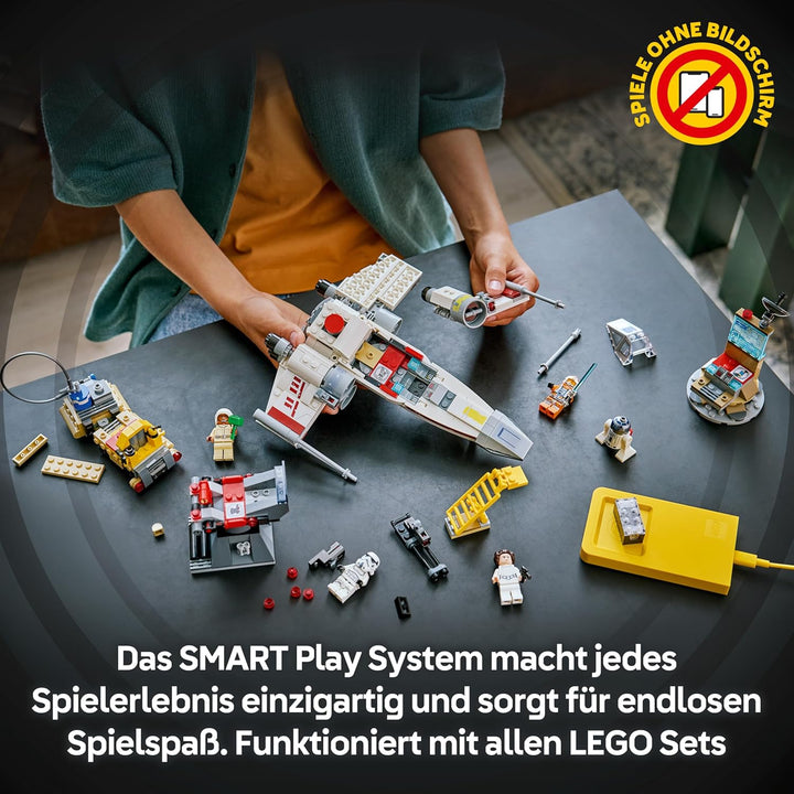 LEGO Star Wars 75423 SMART Play: Lukes Rot Fünf X-Wing - Interaktives All-in-1 Spielset mit SMART Br