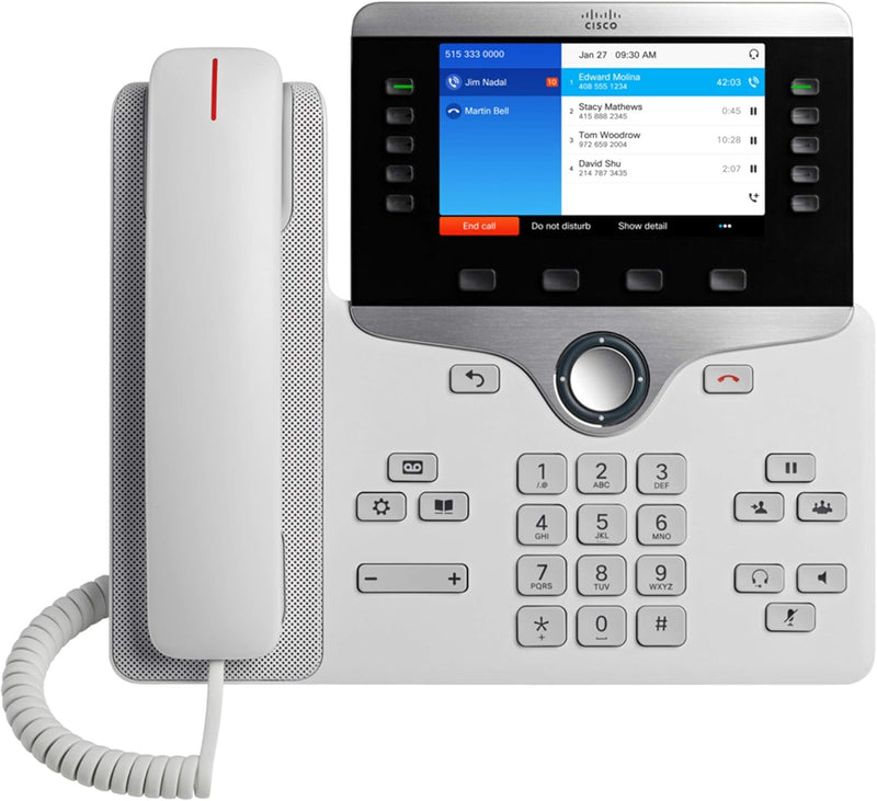 Cisco Systems IP 8841 Telefon, Schwarz, Silber
