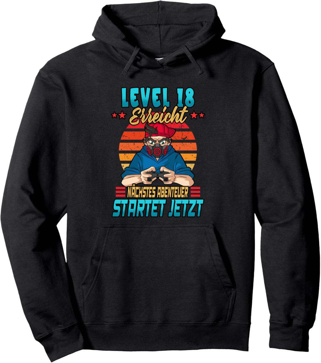 18. Geburtstag Gaming Level 18 erreicht Pullover Hoodie