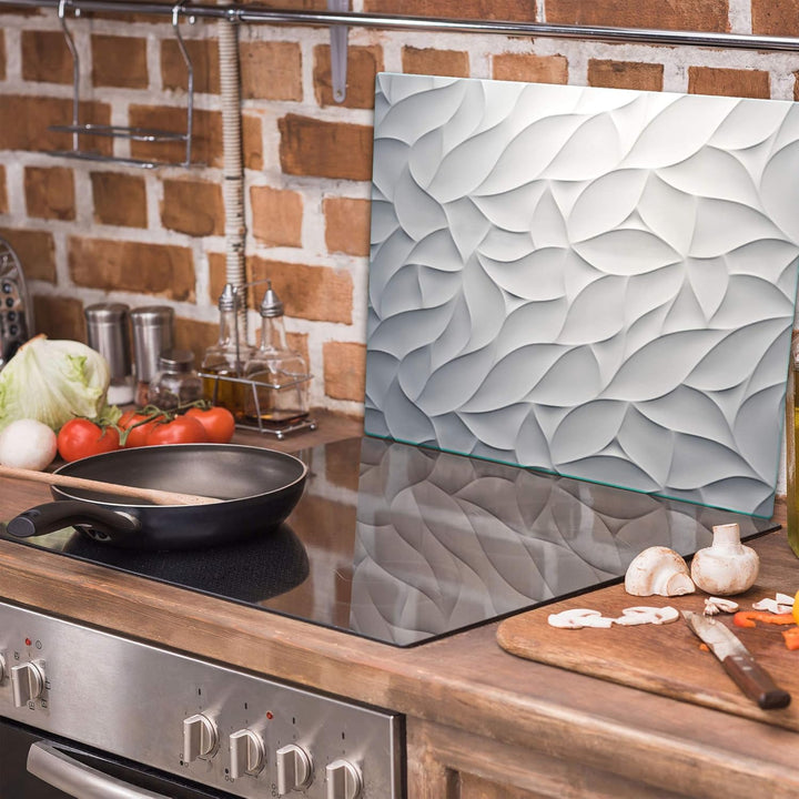 TMK ArtDeko Herdabdeckplatte 1 Teilig 60x52 cm - Spritzschutz Herdabdeckung – Herdschutz aus Sicherh