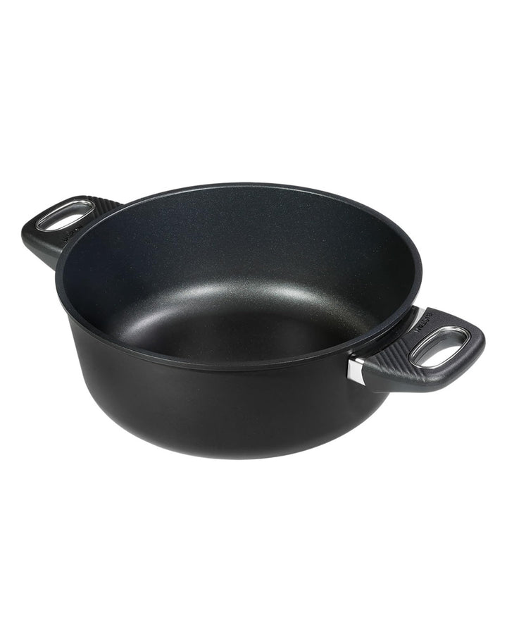 Original Gundel GUSS-BRATEN-TOPF INDUKTION, Ø 28 cm, Höhe 10,5 cm, Bräter mit BIOTAN-Oberfläche, bac
