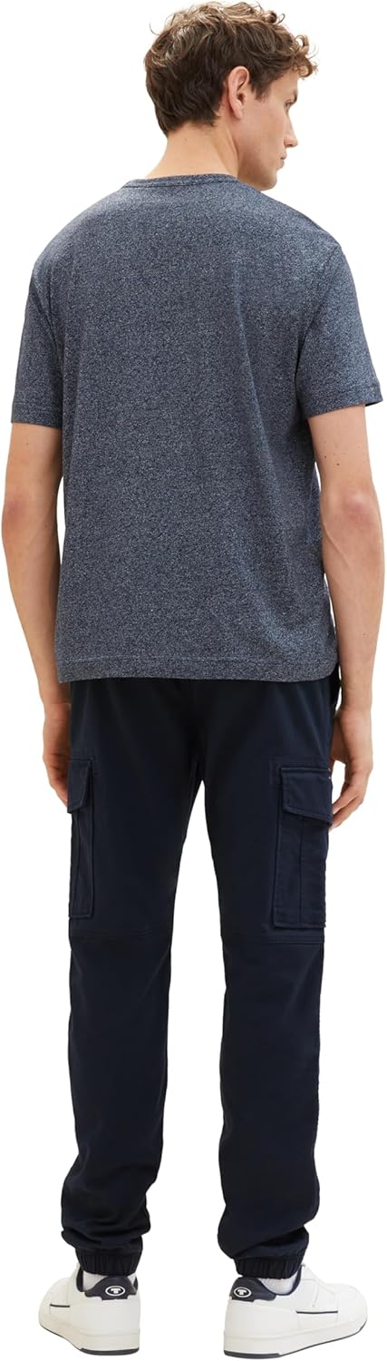 TOM TAILOR Herren Regular Fit Cargo Hose mit Stretch M 10668 - Sky Captain Blue, M 10668 - Sky Capta