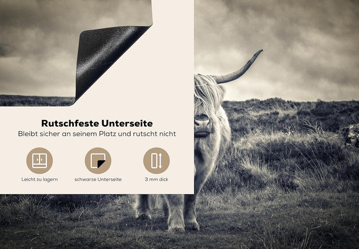 KitchenYeah© Herdabdeckplatte Einteilig Ceranfeld Abdeckplatte für Induktionsschutz Ceranfeldabdecku