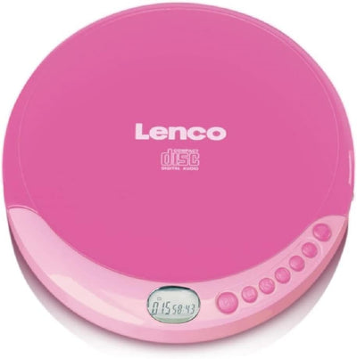 Lenco CD-011 Tragbarer CD-Player Walkman - Diskman - CD Walkman - Pink & Philips Audio SHB3075RD/00