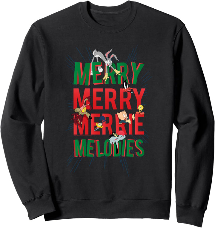 Looney Tunes Merry Merry Melodies Christmas Weihnachten Sweatshirt